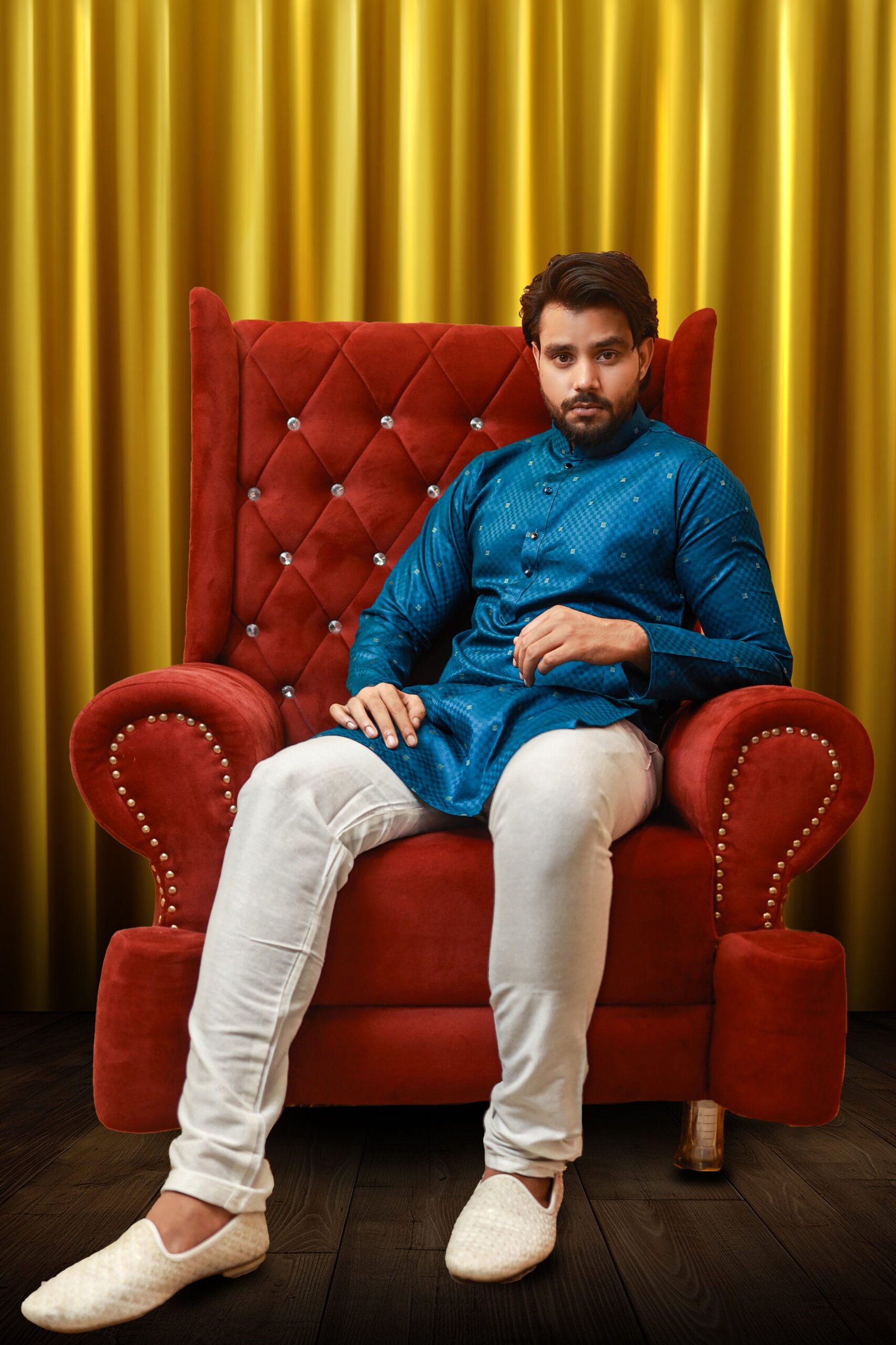 MENS KURTA SET-1502 - Image 4