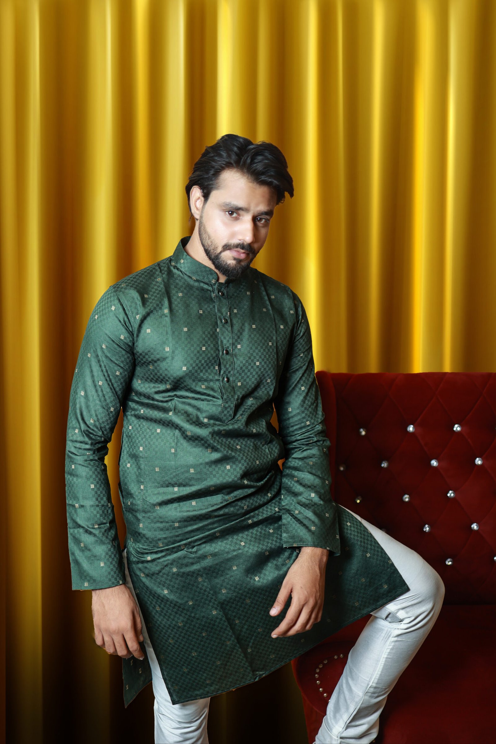 MENS KURTA SET- 1505 - Image 4