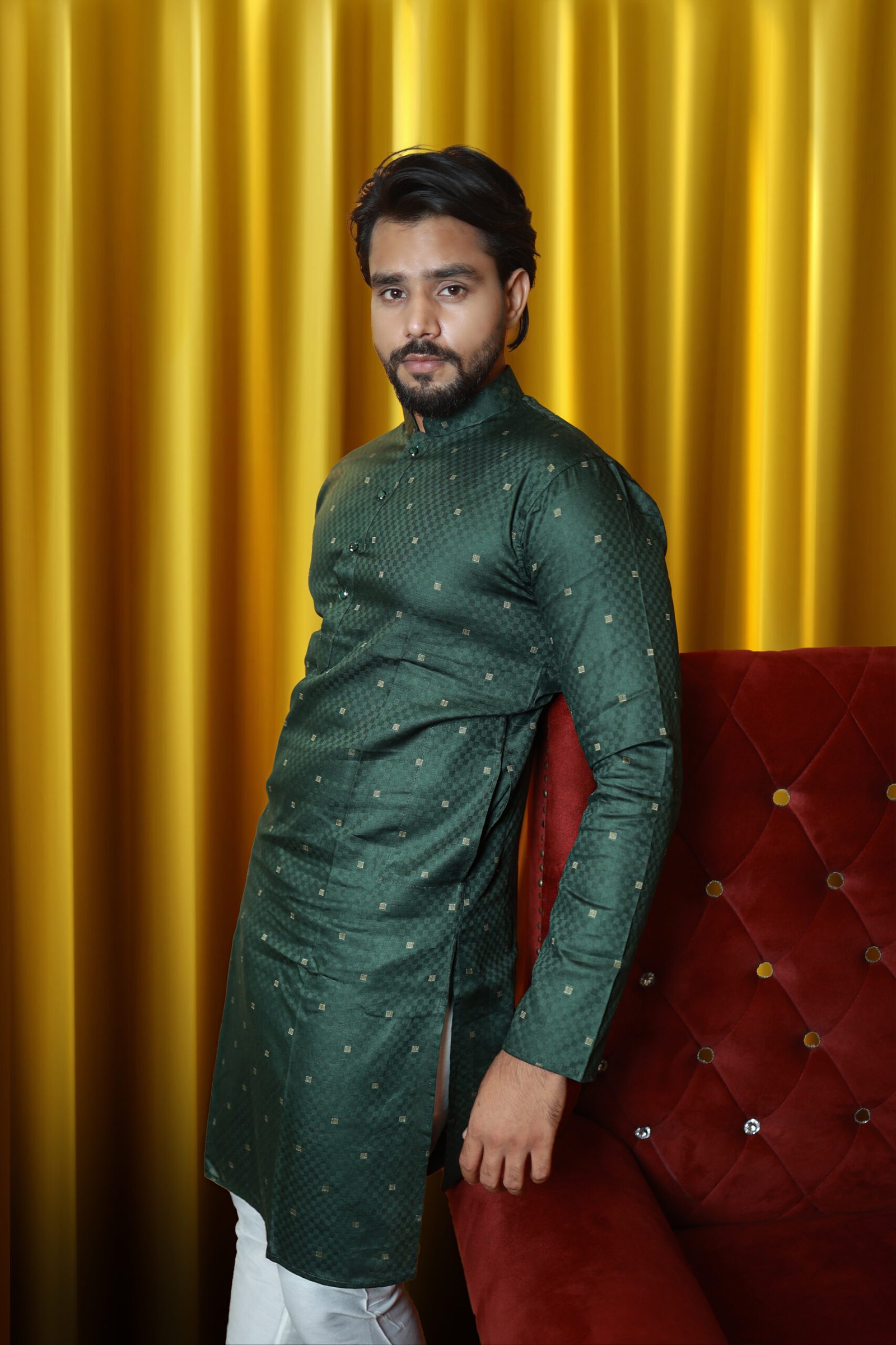 MENS KURTA SET- 1505 - Image 3